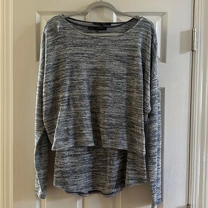 WHBM sparkly blue sweater set